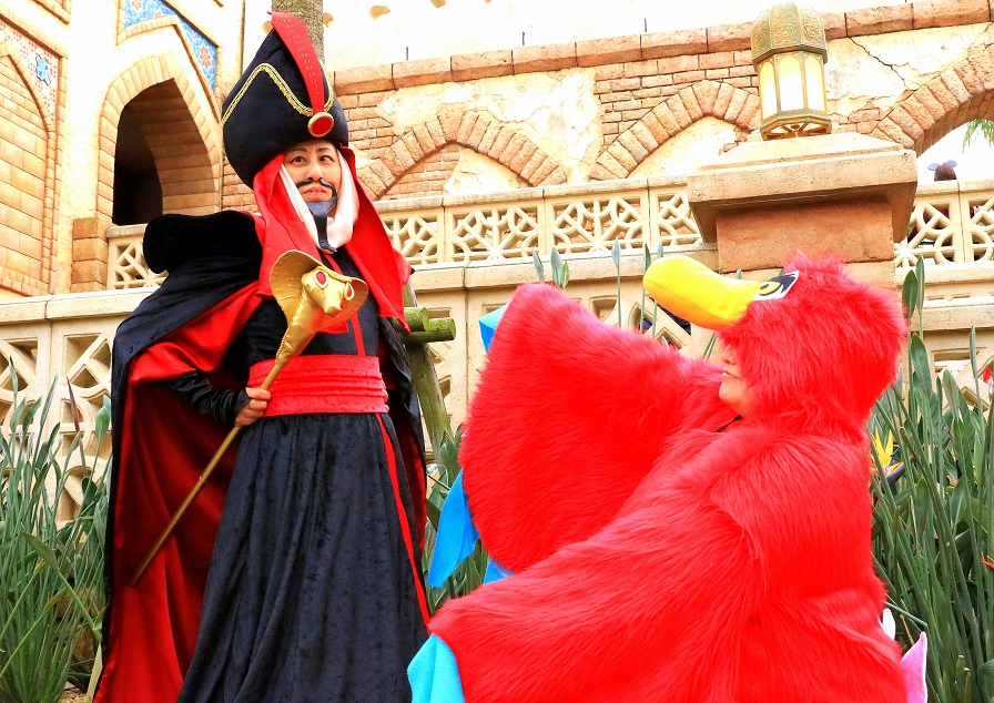 ディズニー バイナルメーション ジャファー　イアーゴ　アラジン アラジン鳥 イアーゴ モデル ディズニー バイナルメーション