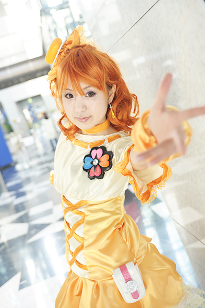 フレッシュプリキュア! 山吹祈里(キュアパイン) コスプレ衣装