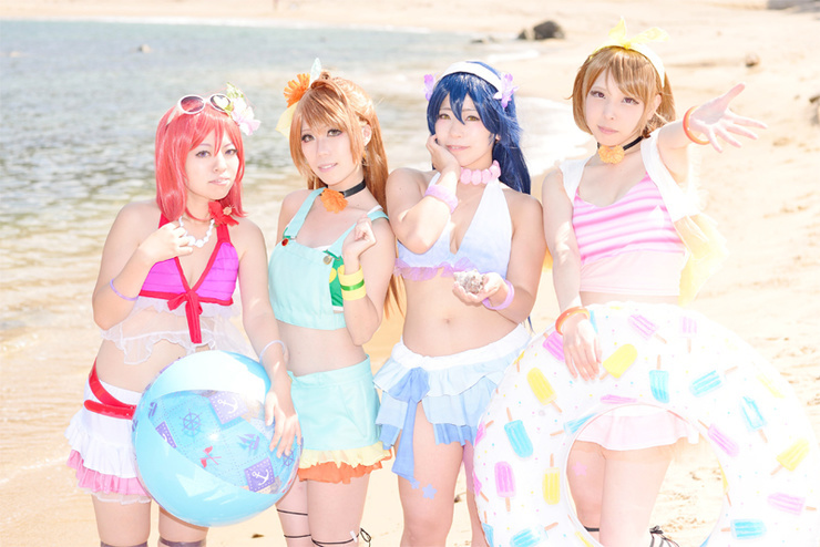 夏色えがおで1.2.jump! 南ことり　コスプレ　衣装 ラブライブ! School idol project 夏色えがおで1,2,Jump! 南