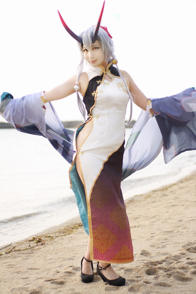 FGO 水着巴御前 アーチャーインフェルノ コスプレ ウィッグ付き