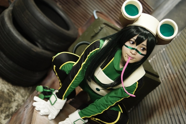 ヒロアカ　蛙吹梅雨　コスプレ　ヒロス　ヒーロースーツ ヒロアカ 蛙吹梅雨 コスプレ ヒロス ヒーロースーツ