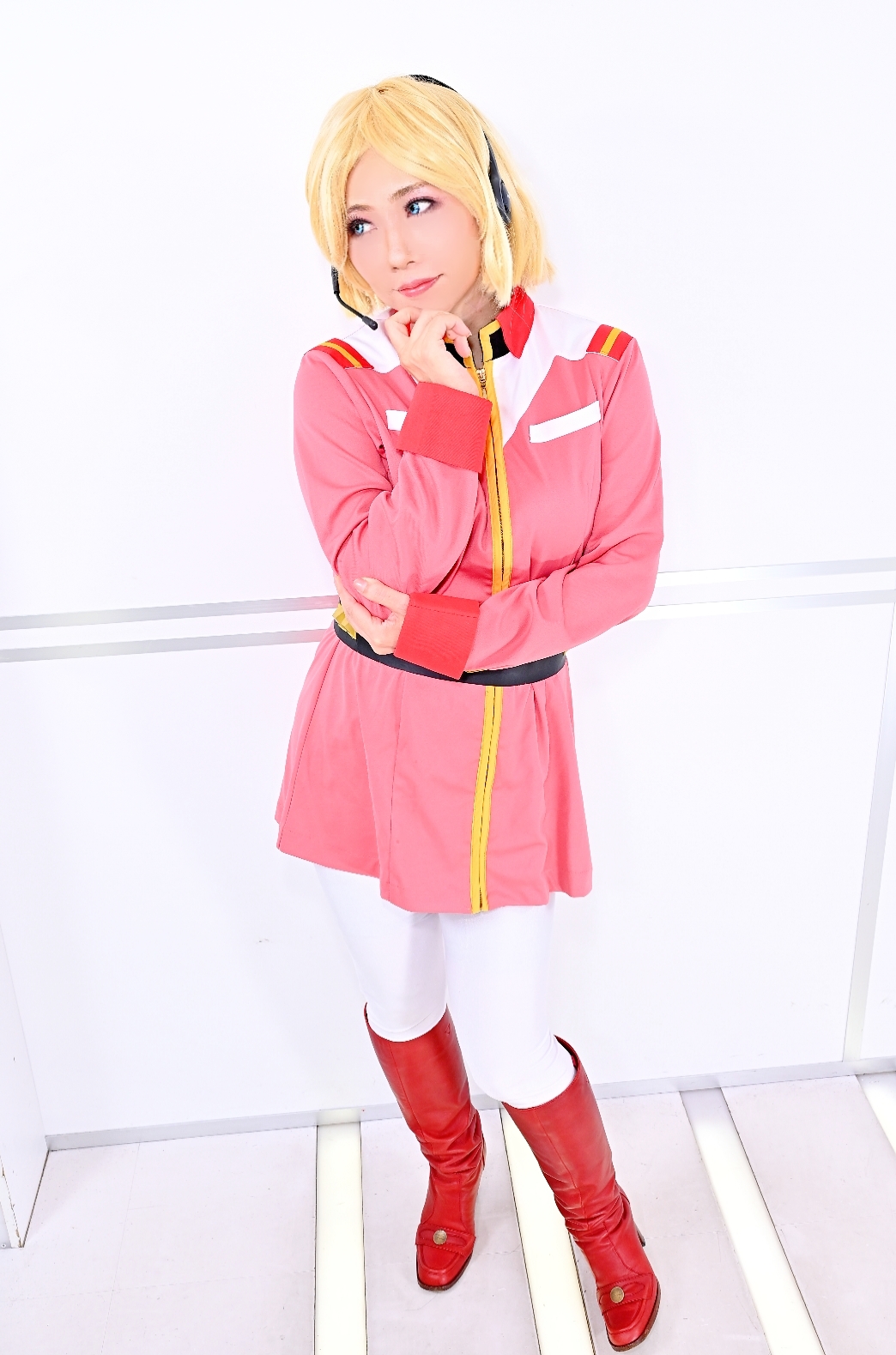 機動戦士ガンダム 地球連邦軍女子制服 ピンク仮装 コスプレ セイラ・マス 地球連邦軍女子制服 ピンクver. [機動戦士ガンダム] | 公式