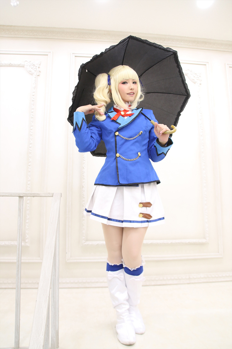 藤堂ユリカ コスプレ衣装 アイカツスターズ! 学園 制服風 可愛い アイドル風 三分妄想1/3Delusion】アイカツ！アイドルカツドウ！ 藤堂ユリカ-[ゴス