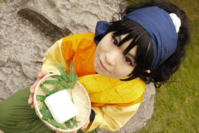 忍たま　久々知兵助　私服コスプレ 忍たま乱太郎 久々知兵助の私服 手甲付き コスプレ衣装