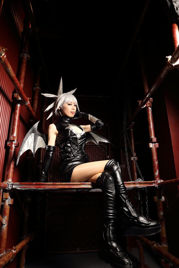 SHADOW LADY(シャドウレディ）コスプレ衣装＋wig＋靴 怖く