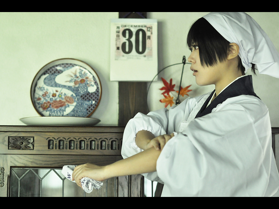 ヘタリア 日本 浴衣 割烹着 コスプレ ヘタリア 日本(本田菊)(割烹着) - コスプレイヤーズアーカイブ