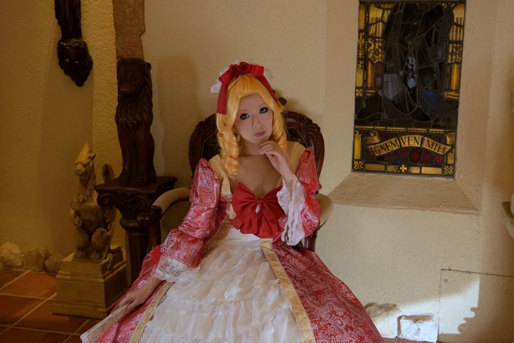 ゴージャス マリーアントワネット ウィッグ ☆仮装 ロココ ゴシックセレクトショップ Bloody Rose マリーアントワネット仮装 ウィッグ ベルサイユのばら マリー・アントワネット コスプレ ウィッグ ネット付き