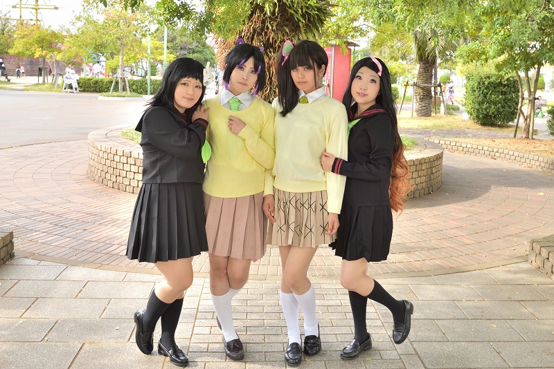 鬼滅の刃 キメツ学園物語 胡蝶しのぶ 制服 コスプレ衣装 - コスプレ衣装