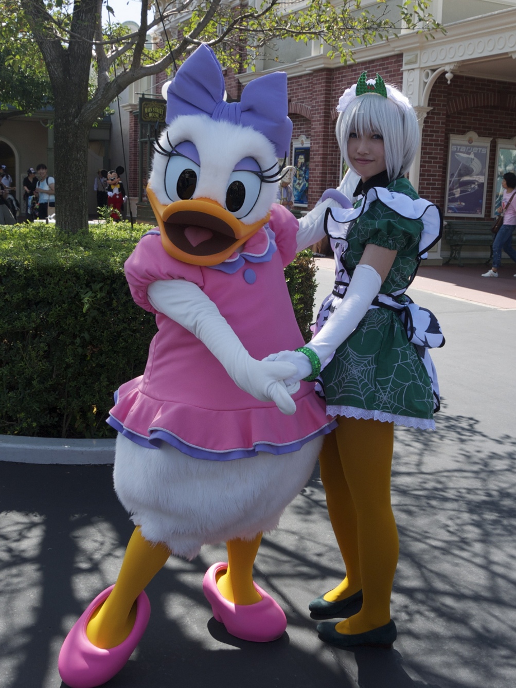 ディズニー デイジー・ダック お尻 コスプレ Dハロ 仮装-