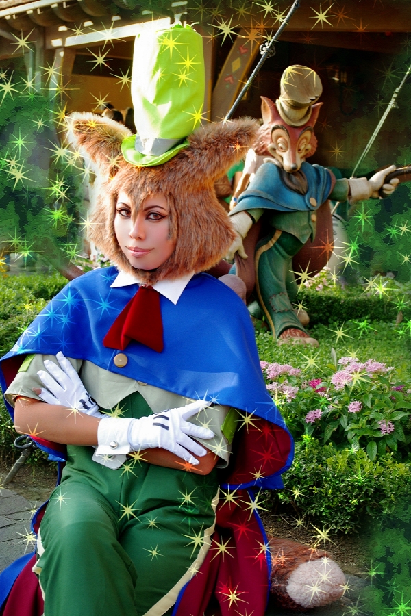 ディズニー　ファウル・フェロー　コスプレ ディズニー ファウルフェロー ピノキオ コスチューム