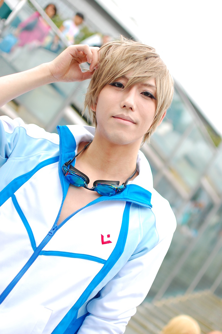 Free!　岩鳶高校水泳部、ジャージ上下、ウィッグ橘真琴、水着風コスプレ Free! ハイスピード! 風 岩鳶高校水泳部 ジャージ ☆七瀬遙/橘