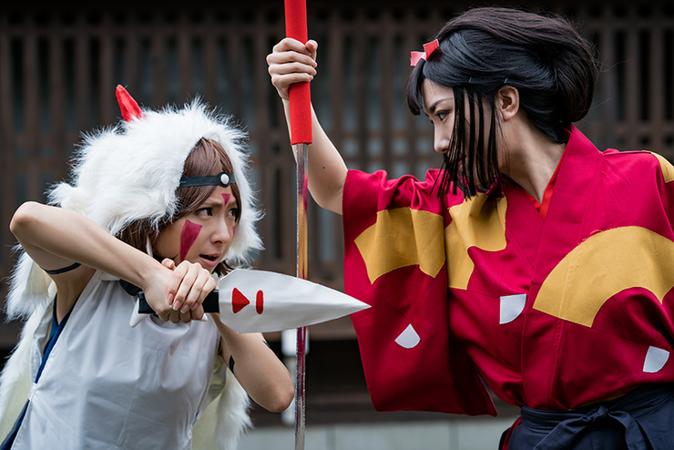 もののけ姫 エボシ御前 コスプレ衣装 L エボシ御前 ジブリ もののけ姫