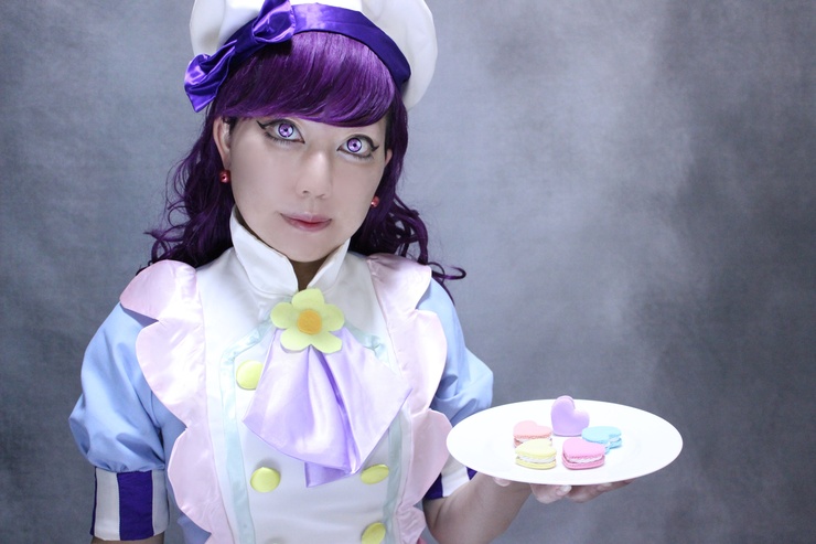 プリキュア キュアマカロン コスプレ衣装 靴付き Amazon.co.jp: フルセット 衣装+ 髪飾り ＋ブーツカバー付き