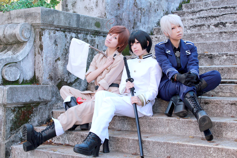 K429 APH ヘタリア 日本 本田菊 軍服 風 コスプレ衣装 cosplay