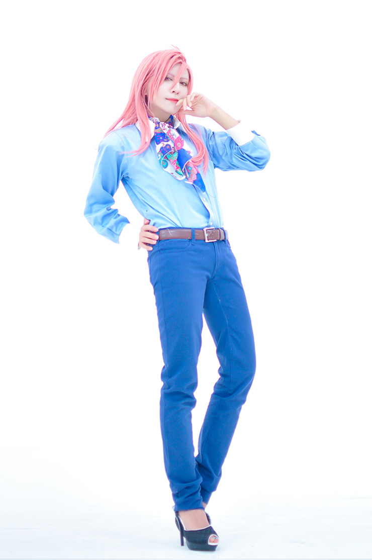 アイドリッシュセブン　ムビナナ　姉鷺カオル　ウィッグ付きコスプレ衣装セット アイドリッシュセブン ムビナナ 姉鷺カオル TRIGGER コスプレ