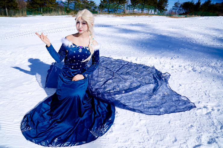 アナと雪の女王　家族の思い出　コスプレ　アナ　エルサ　シーハニ シークレットハニー アナと雪の女王 家族の思い出 アナ コスプレ