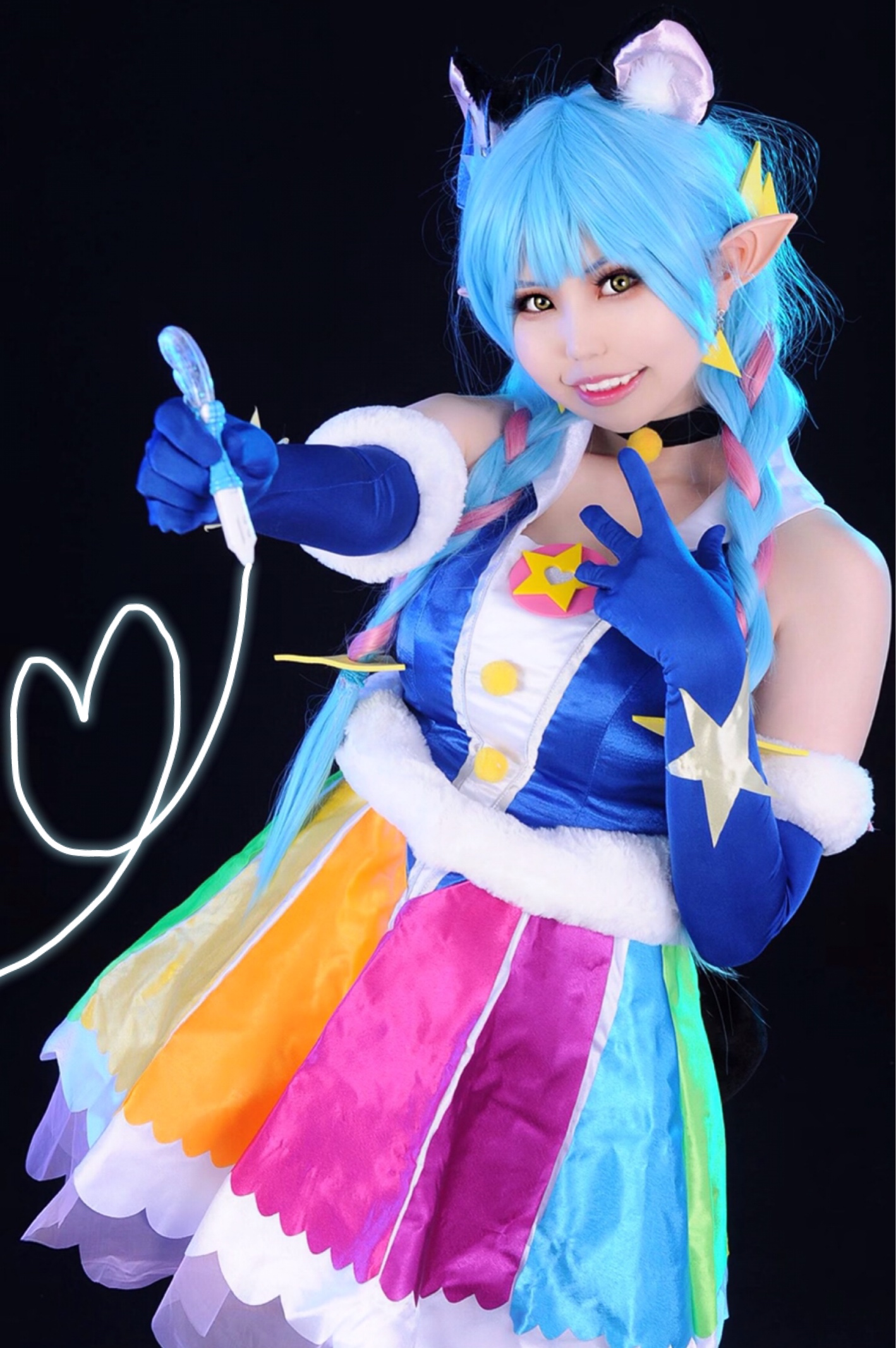 スター トゥインクルプリキュア ユニ ブルーキャット マオ キュアコスモ 変身後 コスプレイヤーズアーカイブ