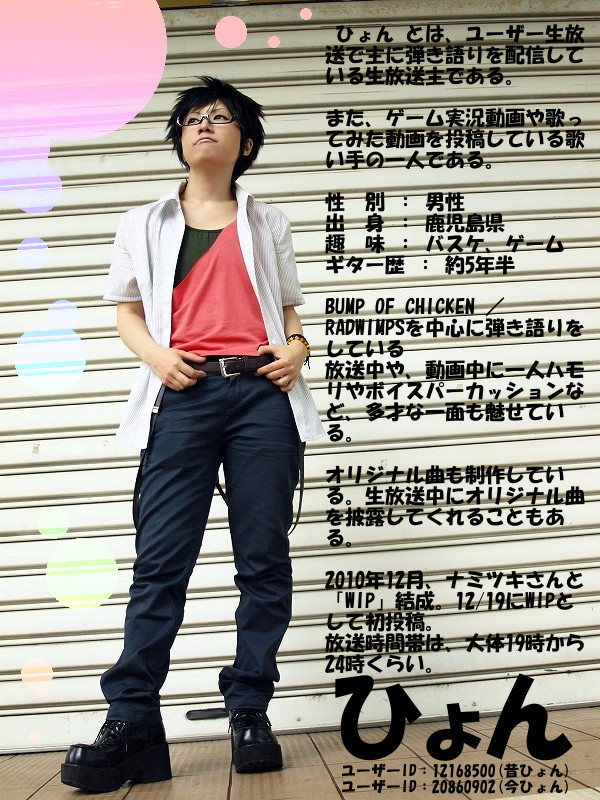 ニコニコ動画 歌ってみた ひょん コスプレイヤーズアーカイブ