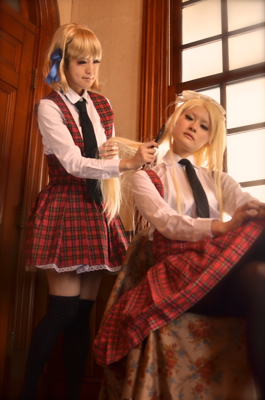 ヘタリア リヒテンシュタイン(学園ヘタリア制服) - コスプレ ヘタリア リヒテンシュタイン(学園ヘタリア制服) - コスプレ