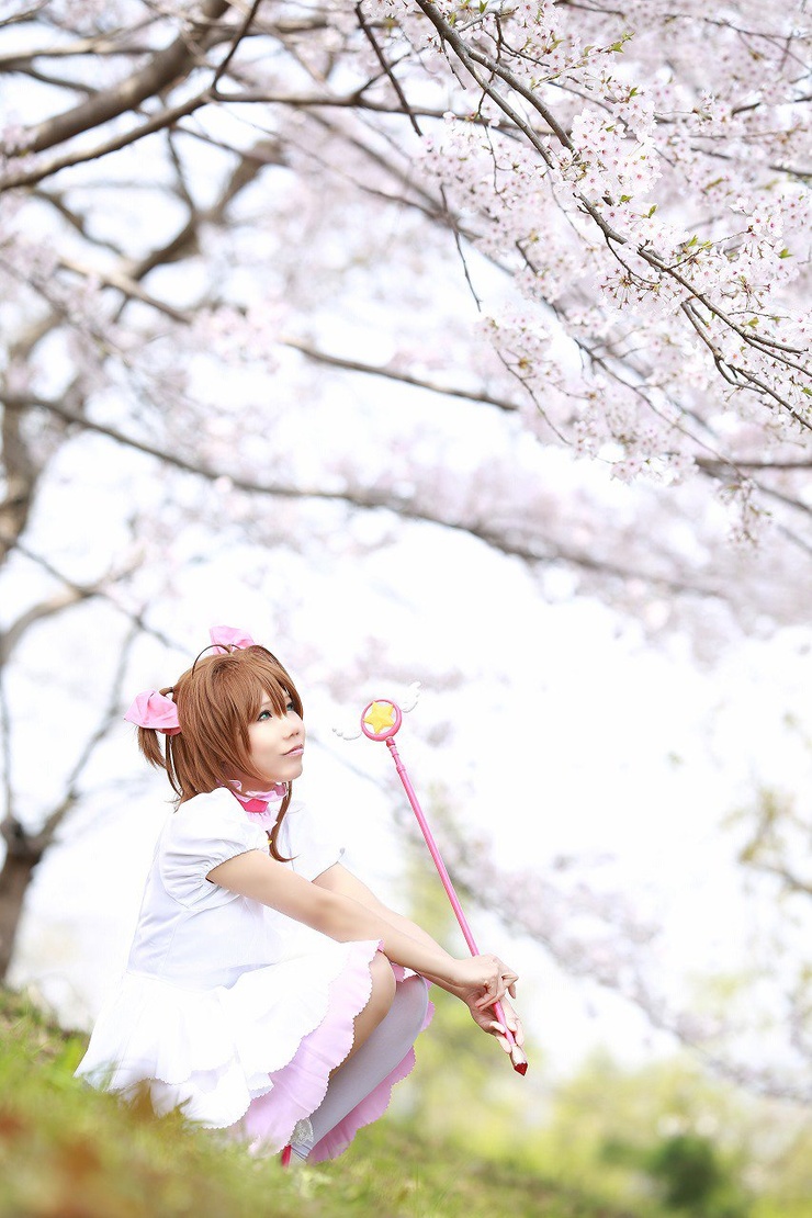 カードキャプターさくら プラチナ衣装 コスプレ 衣装 木之本桜 カードキャプターさくら 木之本桜 バトルコスチューム コスプレ
