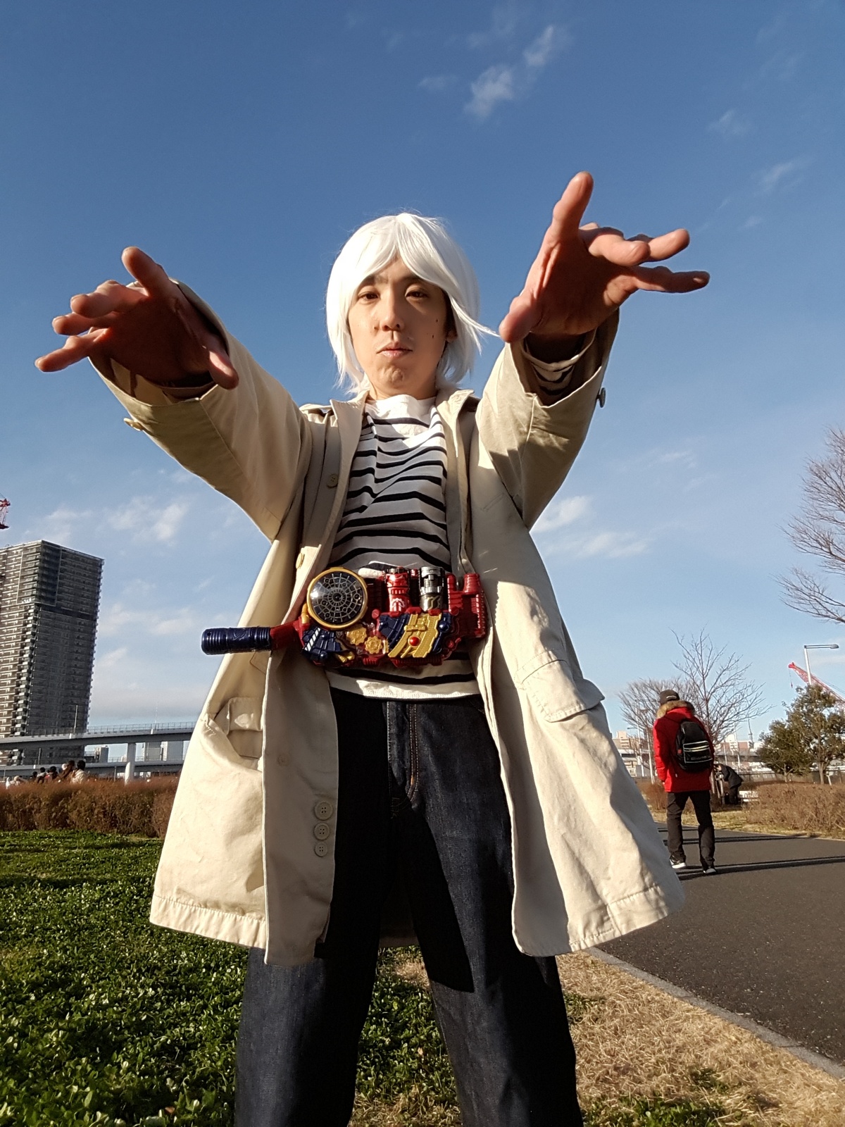 別倉庫からの配送 仮面ライダービルド 桐生戦兎コスプレ トレンチ