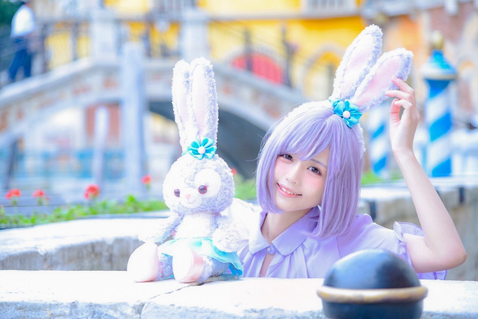ダッフィーフレンド ステラルー コスプレ 衣装 仮装 ロリータ Dハロ ✩*˚Starry Dreams⋆*✩ ステラルー💜 シェリーメイ🤎 クッキー