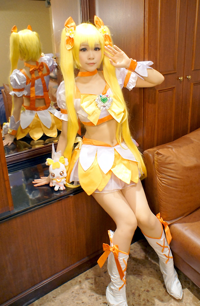 ハートキャッチプリキュア! 明堂院いつき(キュアサンシャイン)(戦闘衣装) - コスプレイヤーズアーカイブ