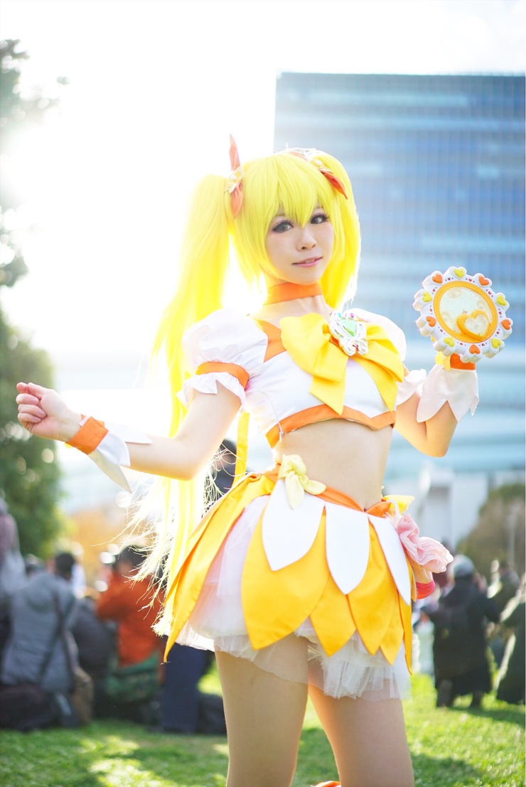 ハートキャッチプリキュア キュアサンシャイン コスプレ フルセット