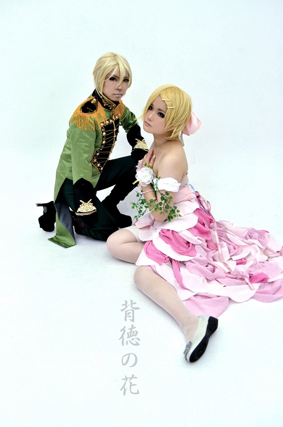 ボーカロイド 鏡音リン コスプレ衣装 背徳の花 女性Mサイズ 猫屋小舗 ボーカロイド 鏡音リン・レン ACT2 コスプレ衣装 中国公式