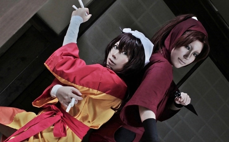 土井半助　女装　コスプレ　衣装 落第忍者乱太郎(忍たま乱太郎) 土井半助(女装) - コスプレ