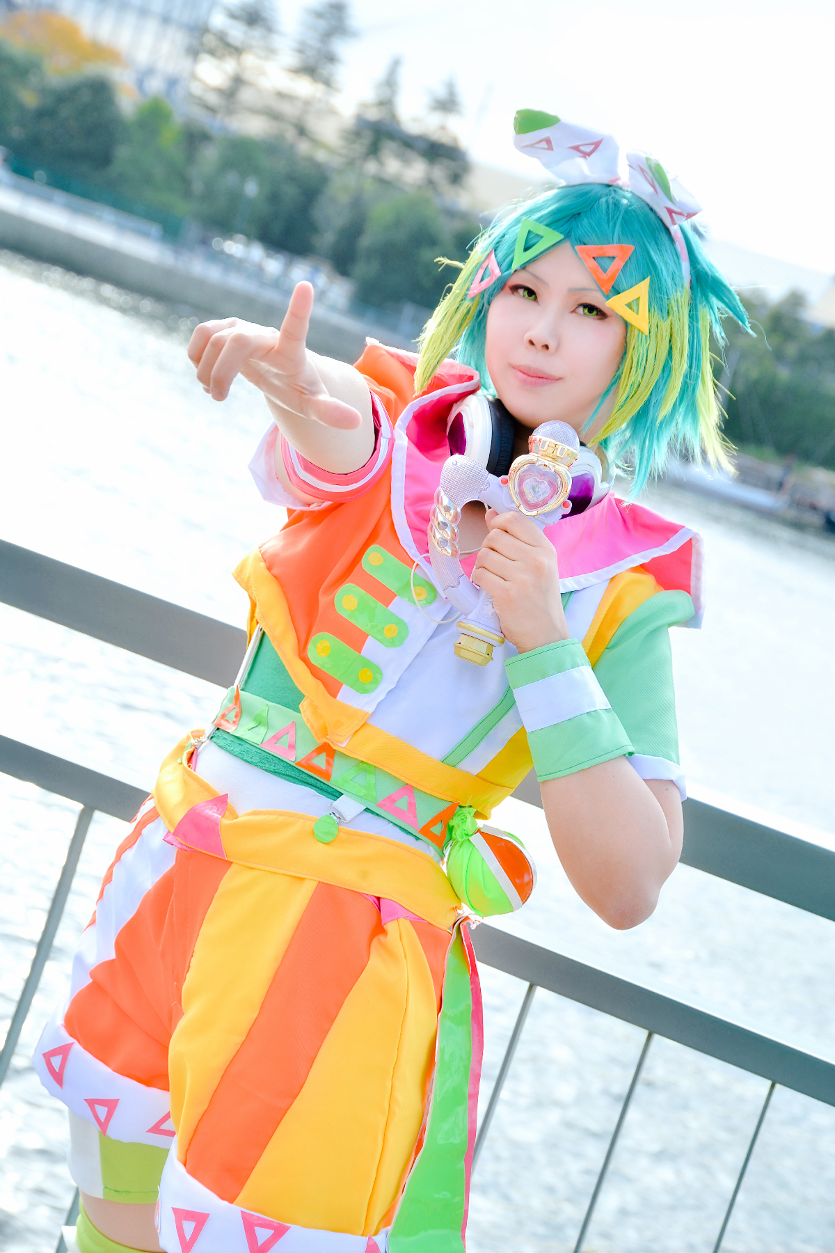 アイドルタイムプリパラ 虹色にの ネオンドロップサイリウムコーデ コスプレイヤーズアーカイブ