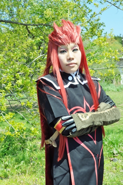 ウィッグ武器付】テイルズオブジアビス⚫アッシュ：コスプレ衣装L