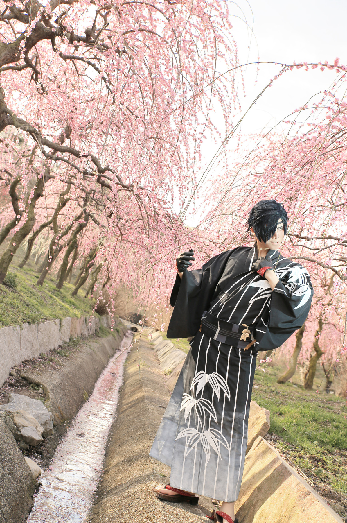 メール便可 2セットまで ♡ 刀剣乱舞 燭台切光忠 軽装 浴衣 コスプレ