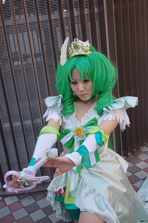 AGOS】 両面エナメル スマイルプリキュア キュアマーチ（緑川なお）風