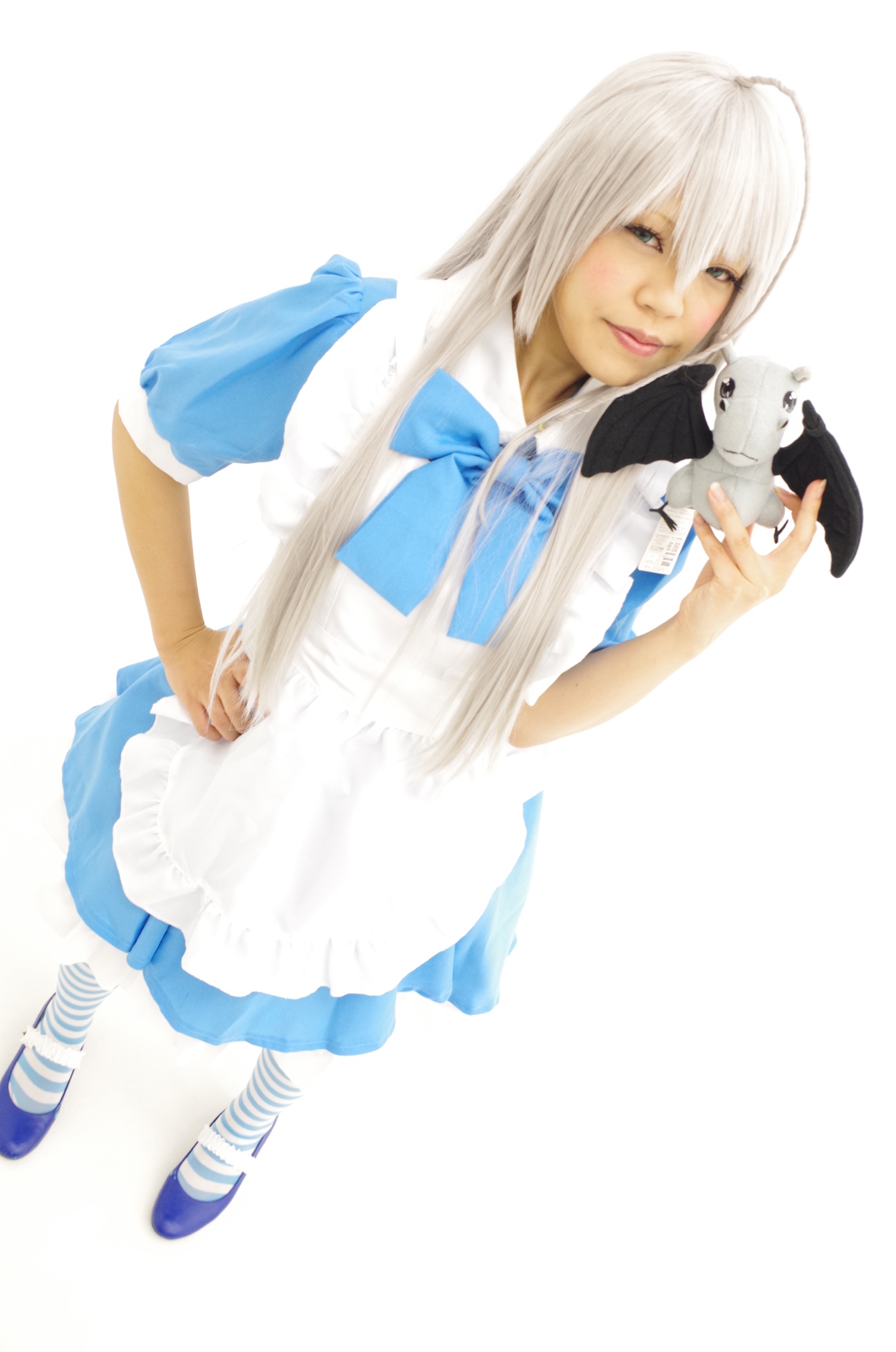 這いよれ ニャル子さん ニャル子 水色メイド服 コスプレイヤーズアーカイブ