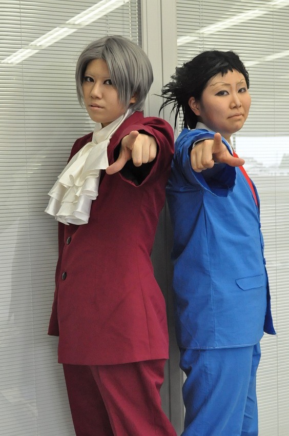 Amazon.co.jp: 逆転裁判4 御剣怜侍 みつるぎ れいじ 風 コスプレ