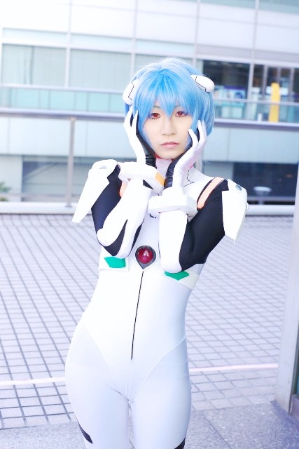 エヴァンゲリオン EVANGELION コスプレ 綾波レイ プラグスーツ 桜の恋