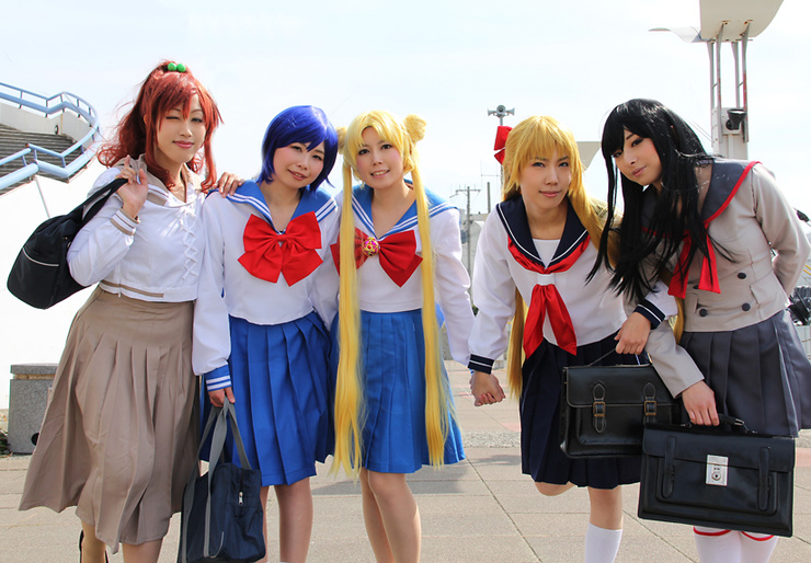 セーラームーン 十番中学 制服+ウイッグ　月野うさぎ 美少女戦士セーラームーン 十番高校 制服 月野うさぎ ウィッグ