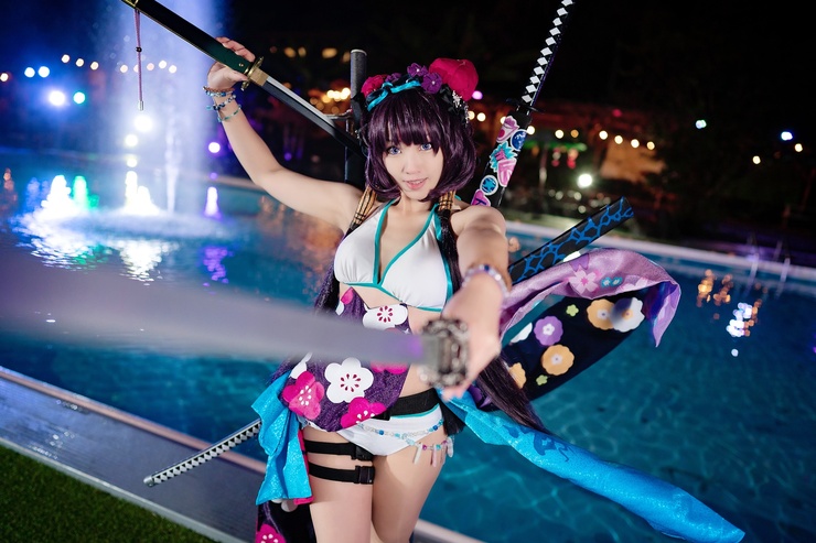葛飾北斎　水着 Fate/Grand Order」，水着姿の葛飾北斎が登場するイベント「見参