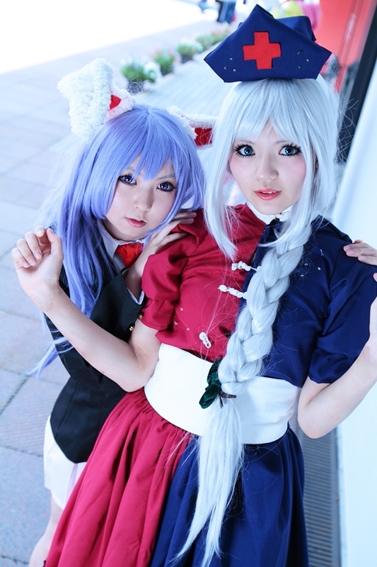 【ウィッグ付き】東方Project 八意永琳 コスプレ 東方project 八意永琳 月の頭脳 コスプレ衣装