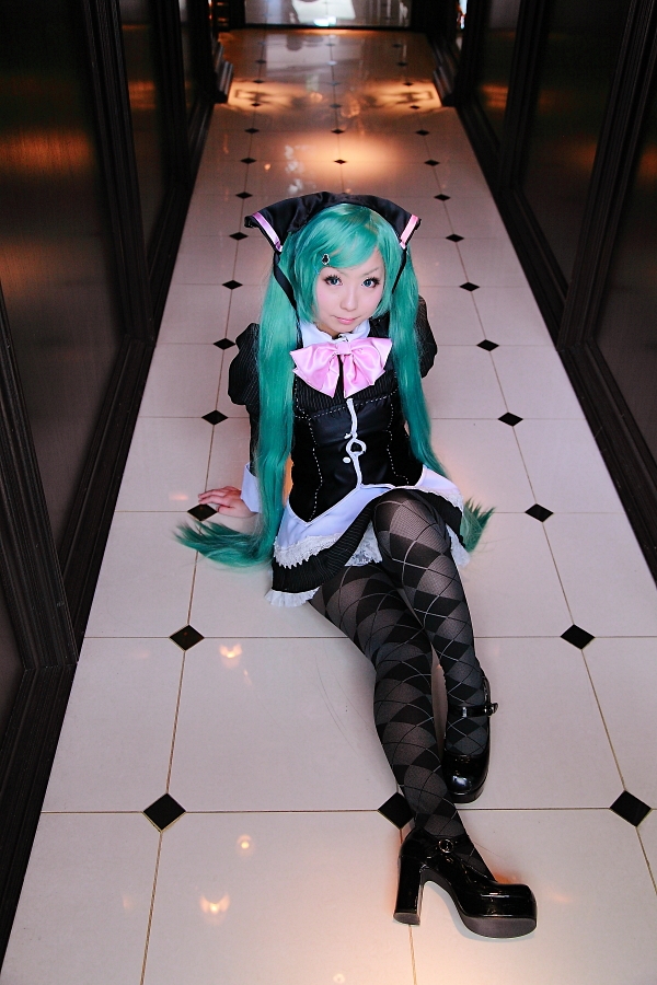 アウトレット 美品 初音ミク Project mirai クローバークラブ コスプレ