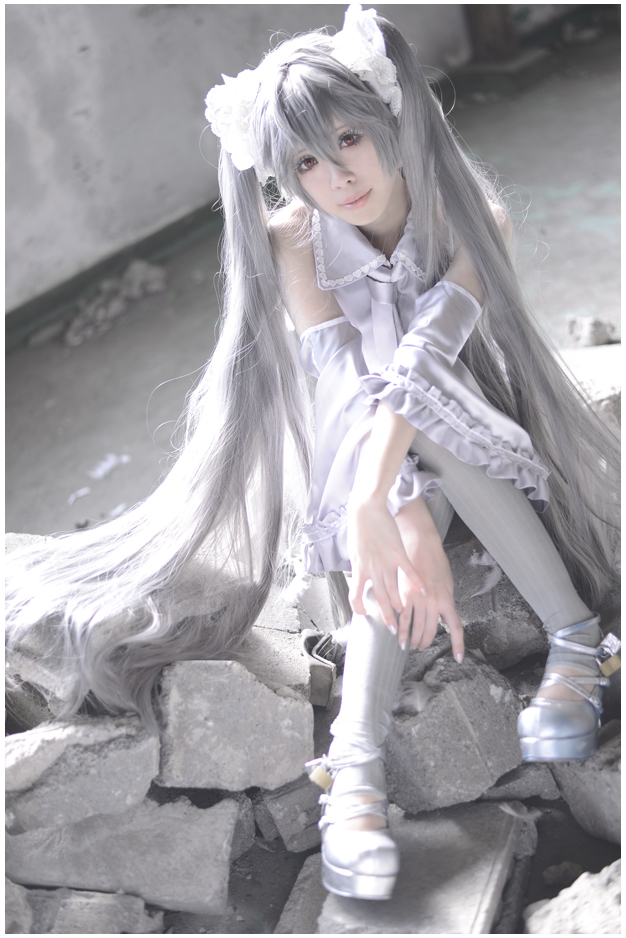 Vocaloid 初音ミク アルビノ コスプレイヤーズアーカイブ