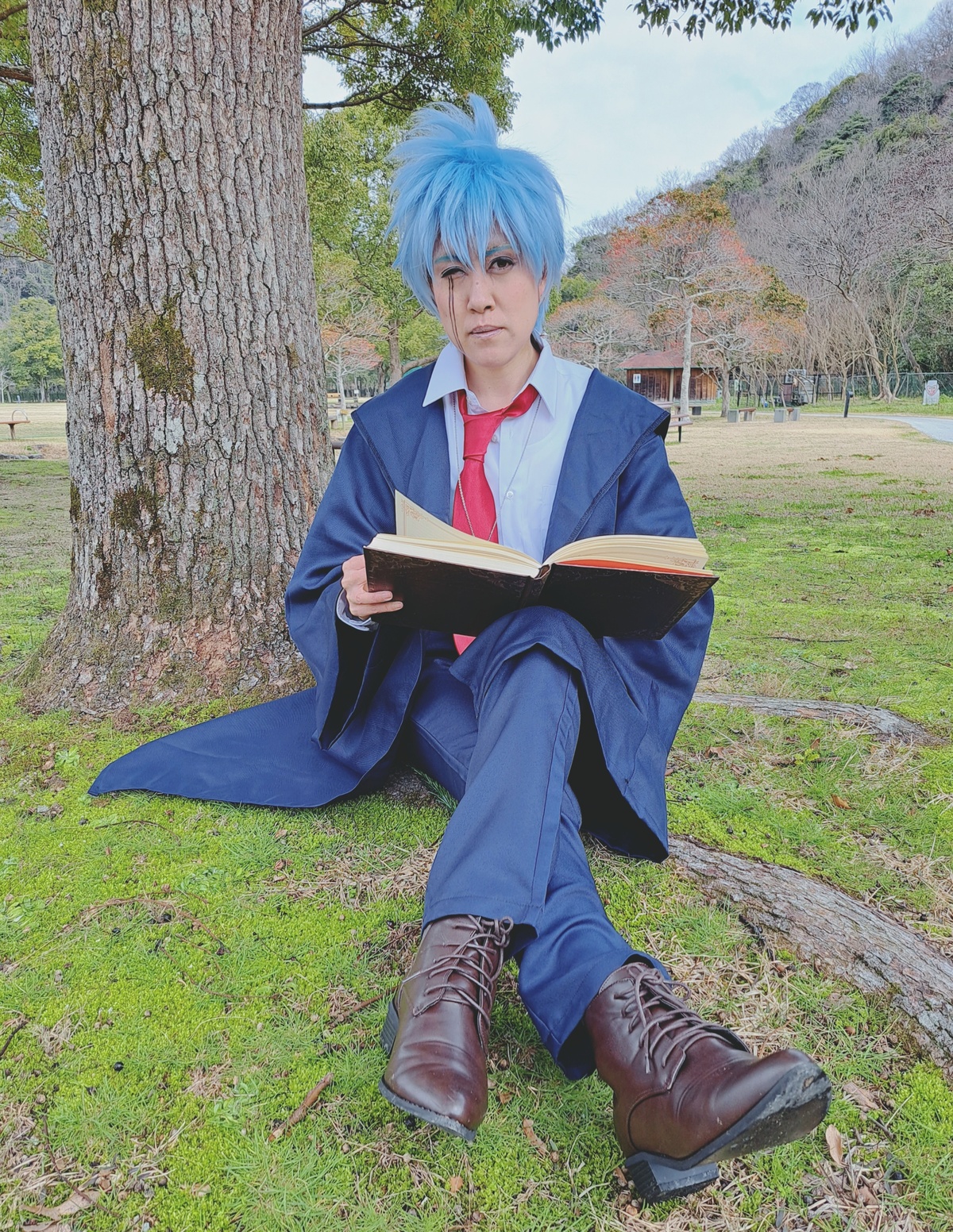 マッシュル ランス・クラウン ウィッグ 薄けれ コスプレ 青髪