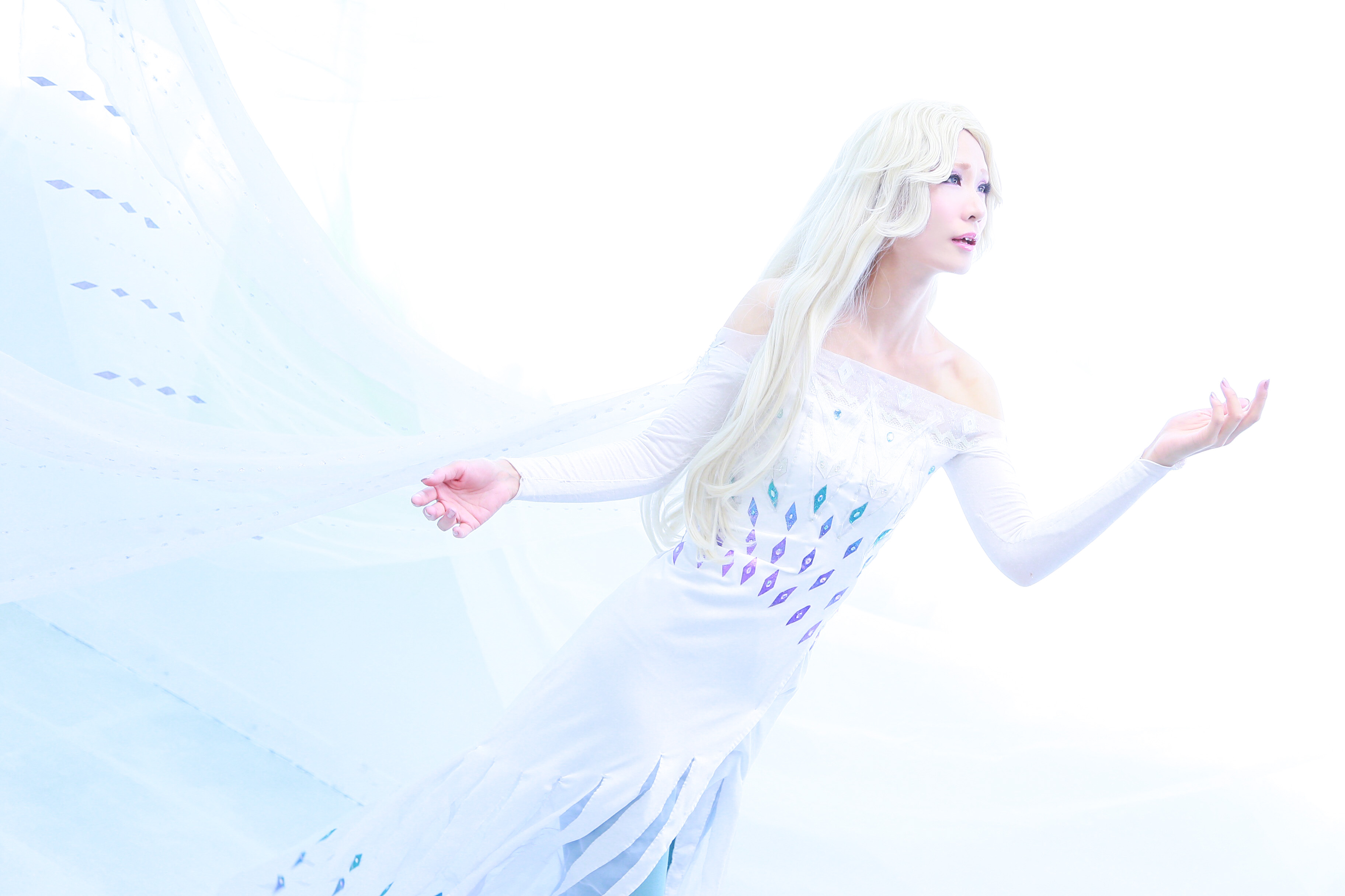 アナと雪の女王 エルサ 精霊 ドレス ウィッグ サンダル コスプレ