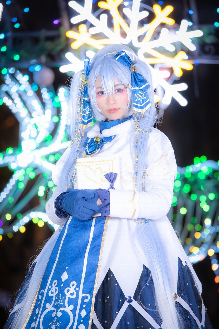 C146 初音ミク 雪ミク miku 泣ける 2021 VOCALOID コスプレ